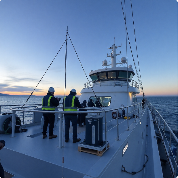 Crew on deck
